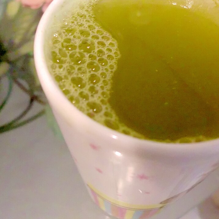 ココナッツオイル入り　　あったまる美肌緑茶♪